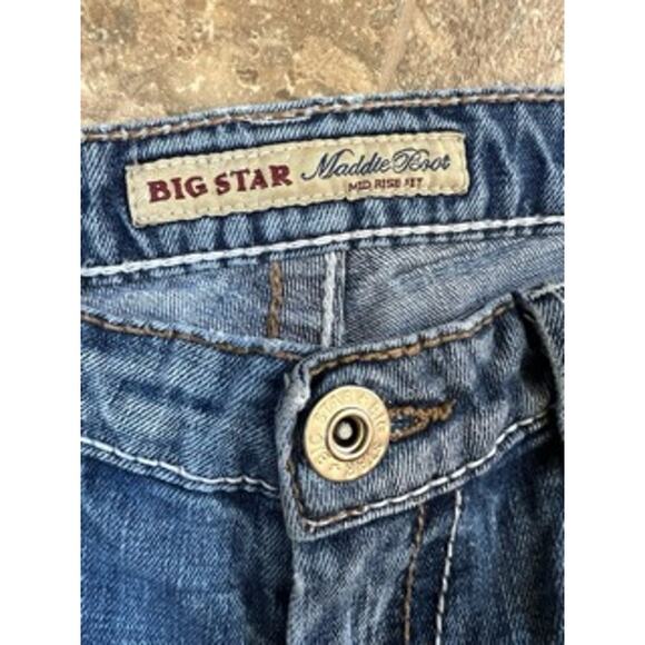 Big Star Denim - Big Star Maddie Boot, Mid Rise Fit denim jeans, Women's size 28R